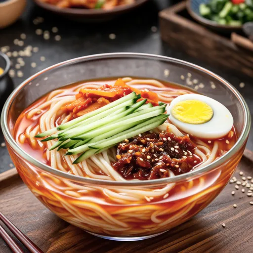 Kimchi Cold Noodle Soup