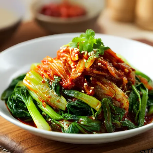 Salade de chou printanier au doenjang