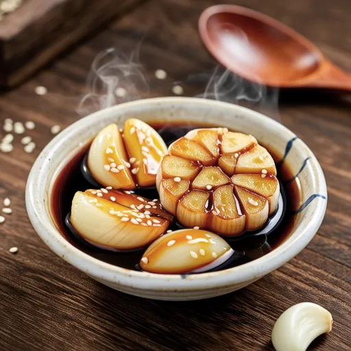 Garlic Braised in Soy Sauce