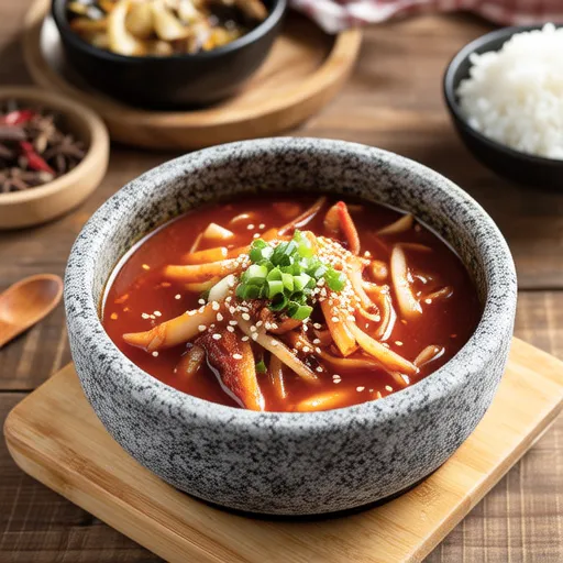 Kimchi Soybean Sprout Soup
