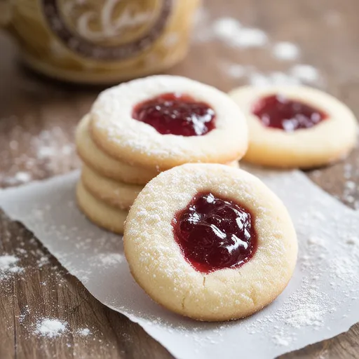 Strawberry Jam Cookies