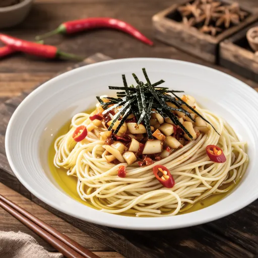 Shirasu and Nori Peperoncino