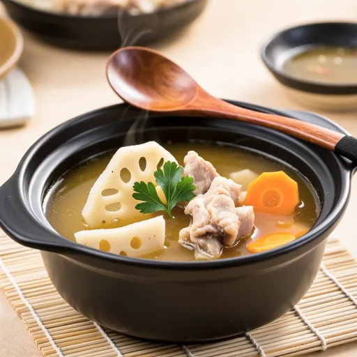 Lotus Root Chicken Broth Soup
