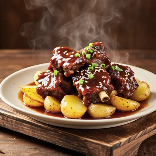 Teriyaki Spare Ribs with Potatoes