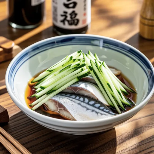 Horse Mackerel and Wakame Vinegared Salad