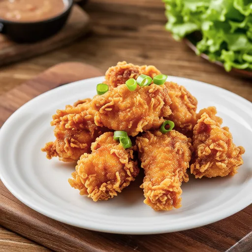 Negi-Topped Chicken Karaage