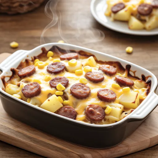 Potato and Sausage Cheese Bake