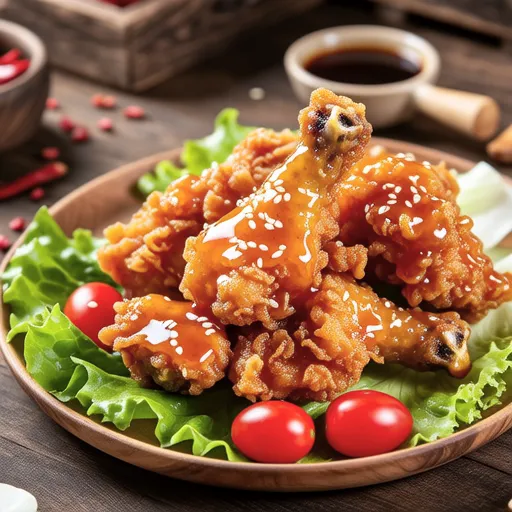 Spicy Fried Chicken with Sweet Vinegar Sauce
