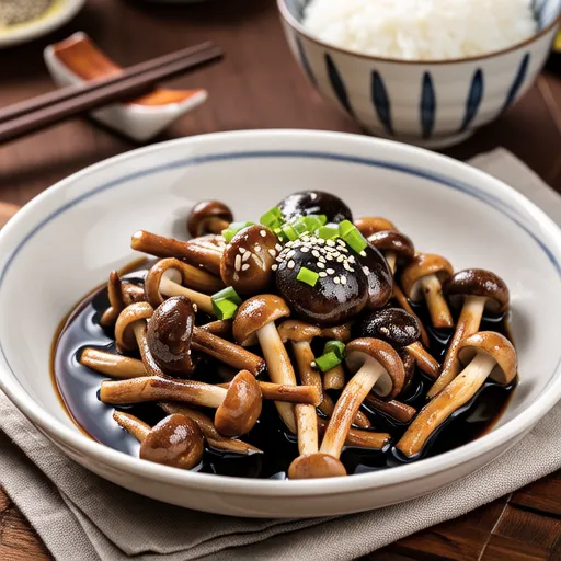 Shimeji and Enoki Stir-fried with Natto