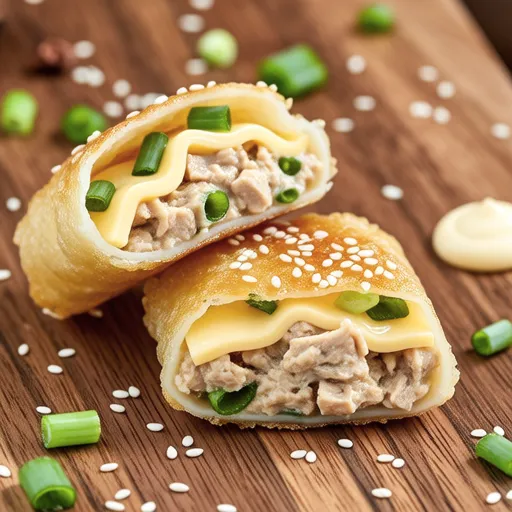Tuna Tartar Fried Tofu Rolls