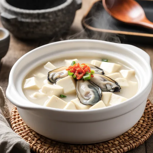 Quick Oyster Soft Tofu Soup