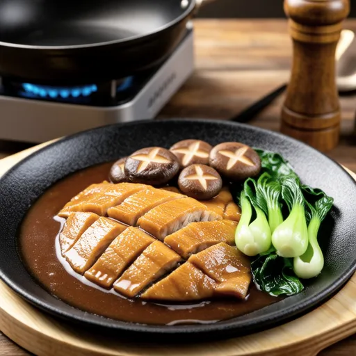 Sautéed Mackerel and Bok Choy with Oyster Sauce
