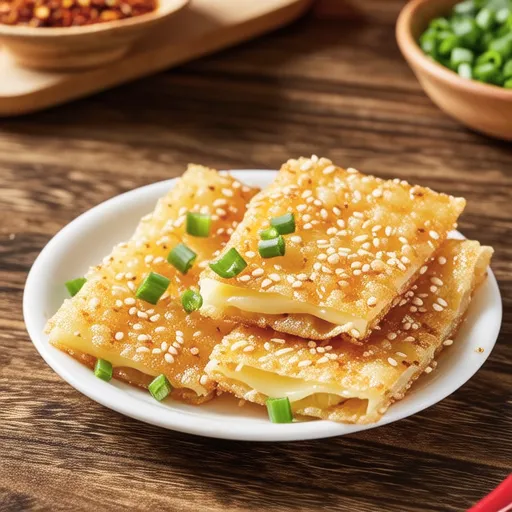 Grilled Green Onion and Cheese Snack
