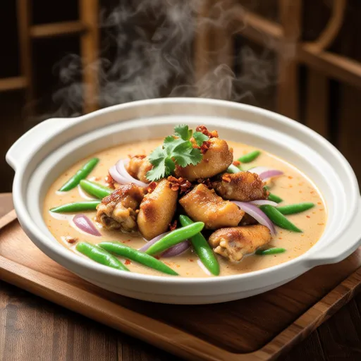 Coconut Curry Simmered Green Beans