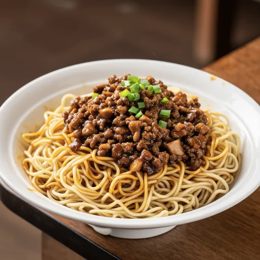 Shiitake Chicken Soboro Noodles