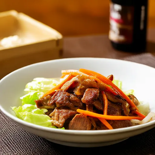 Stir-fried Carrots with Beef and Bacon