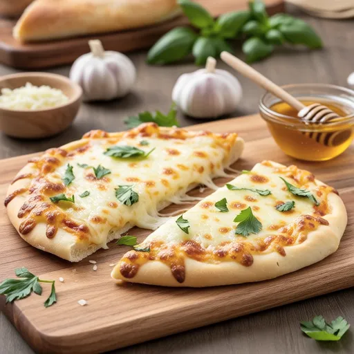 Garlic Butter Cheese Pizza Without Oven