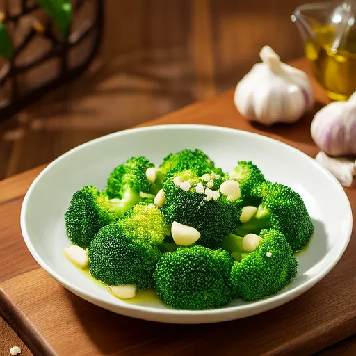 Plat détox au brocoli et à l'ail