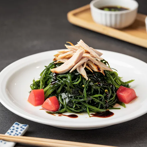 Wakame and Chicken Breast Salad