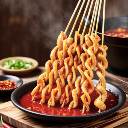 Spicy Fish Cake Skewers