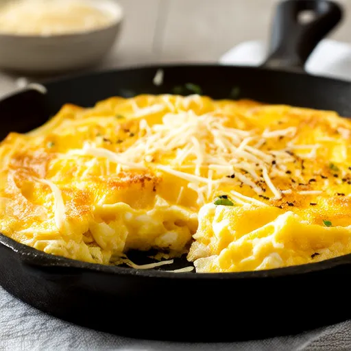 Potato, Egg, and Cheese Omelet
