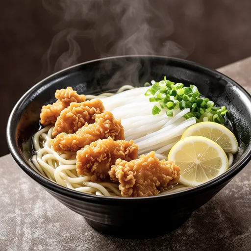 Toriten and Lemon Grated Udon