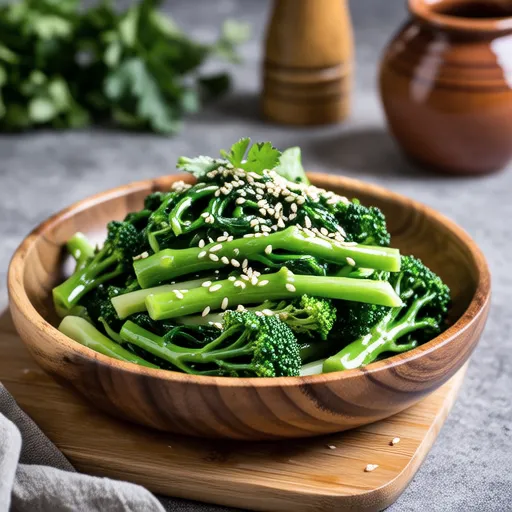Broccoli Stem Perilla Seed Salad