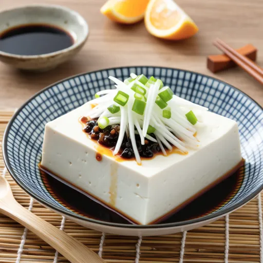 Grated Daikon and Natto Cold Tofu