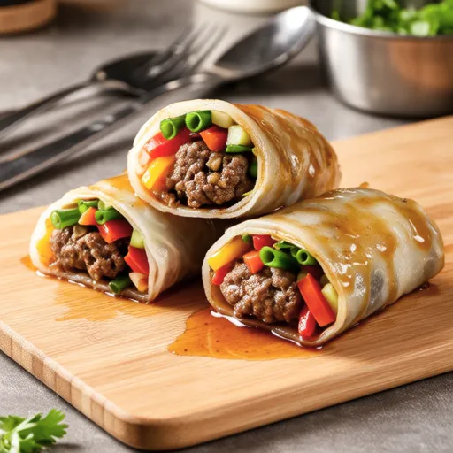 Vegetable Beef Rolls
