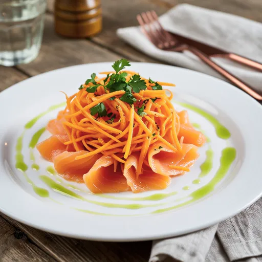 Carrot and Smoked Salmon Salad