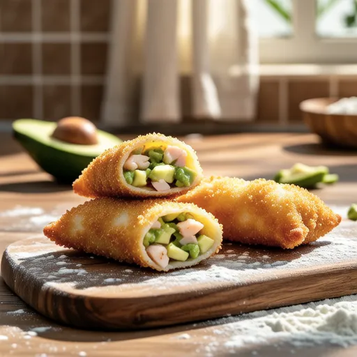 Rice Paper Cream Croquettes