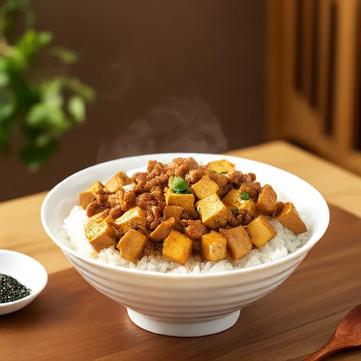 馬鈴薯豆腐豬肉蓋飯