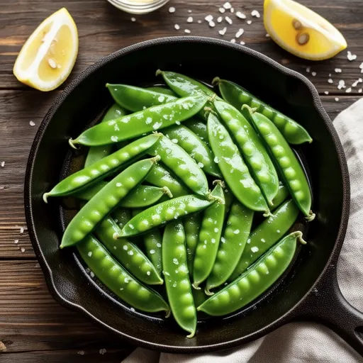Snap Peas with Lemon Pepper Stir-fry