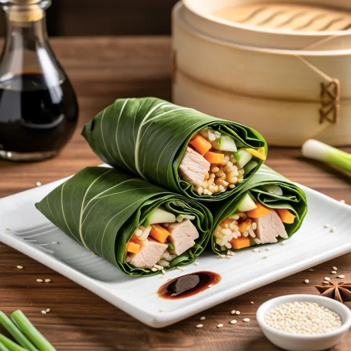 Perilla Leaf Tuna Rice Wraps