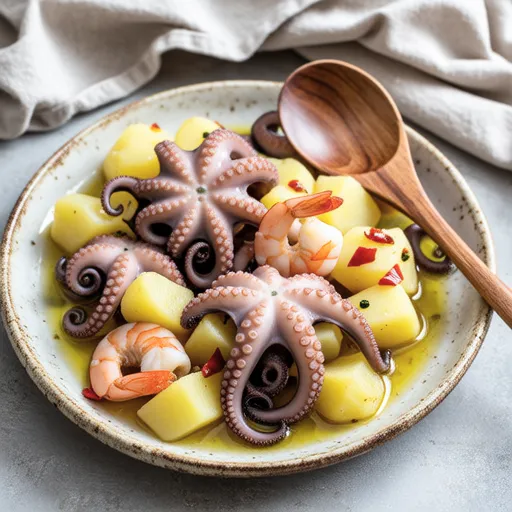 Seafood and Potato Ajillo