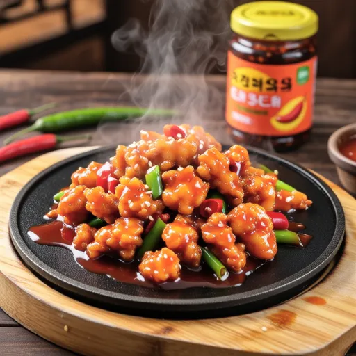 Sweet and Spicy Stir-fried Chicken (Kkanpung Chicken)