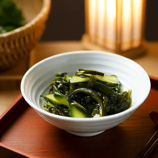Món giấm rong biển và dưa chuột