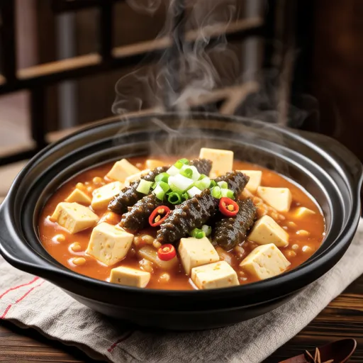 Zucchini Tofu Pollack Roe Stew
