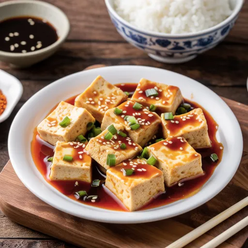 North Korean-Style Tofu Rice (Tofu Rice)