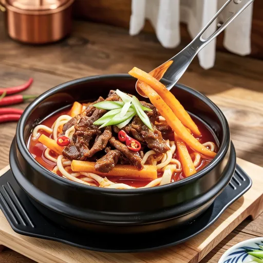 Spicy Japchae Stew