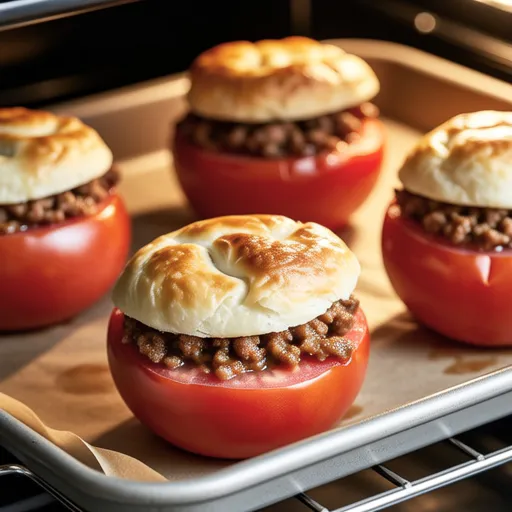 Whole Tomato Stuffed with Meat