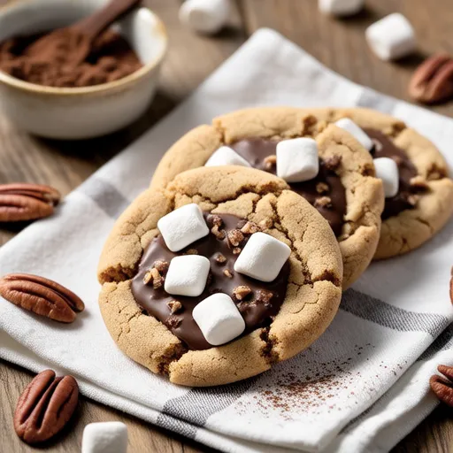 Chocolate S'mores Cookies