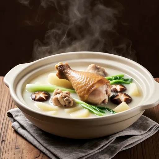 Cream Stew with Turnip and Chicken