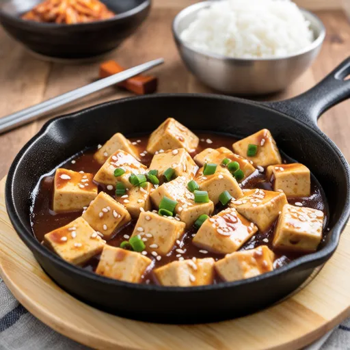 Simple Korean Braised Tofu