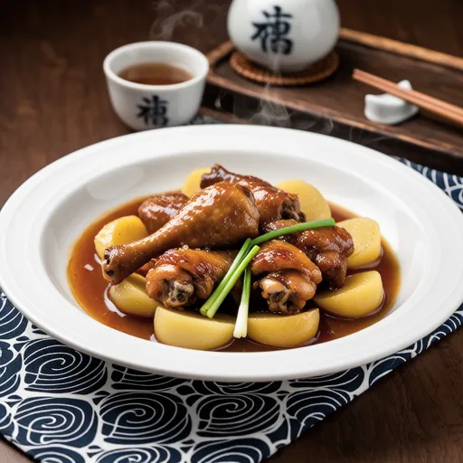 Simmered Chicken Thighs and Daikon Radish