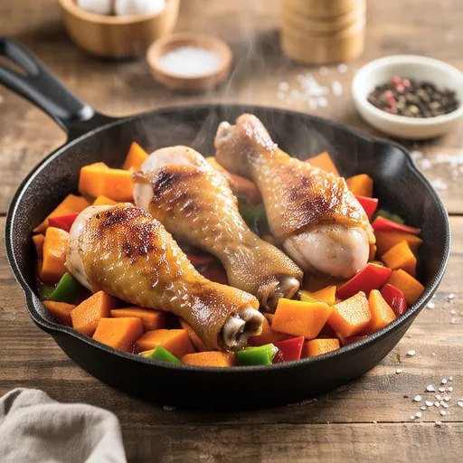 Chicken Thigh and Sweet Potato Salt Butter Stir-fry