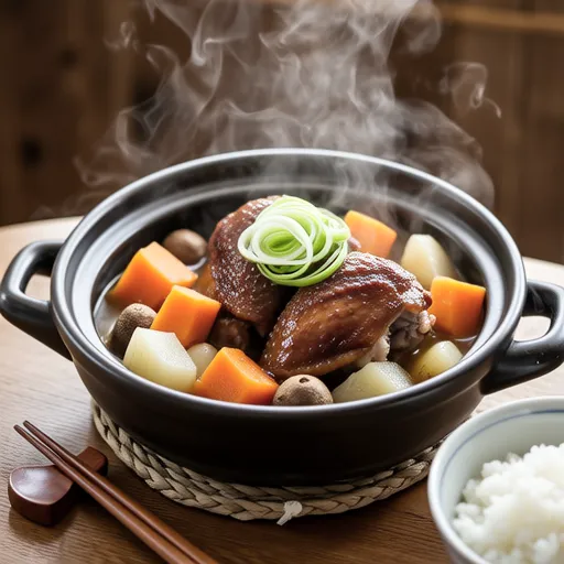 Chicken and Root Vegetables Simmered in Ponzu
