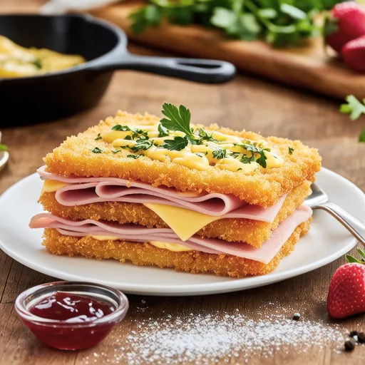 Monte Cristo Sandwich (No Oven Baking)