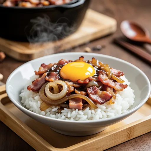 Sweet and Savory Bacon Rice Bowl