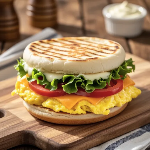 Bell Pepper Omelette Sandwich
